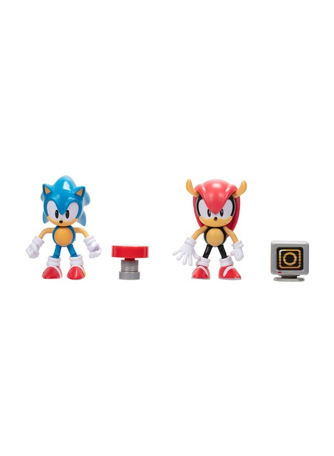 Sonic the Hedgehog Sonic & Mighty Classic Action Figures (2 Pack, 10 cm)