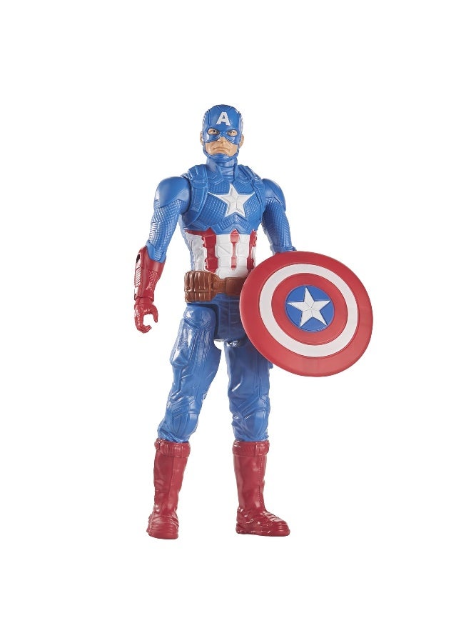 Avengers Titan Hero Blast Gear Captain America Figure (30 Cm)