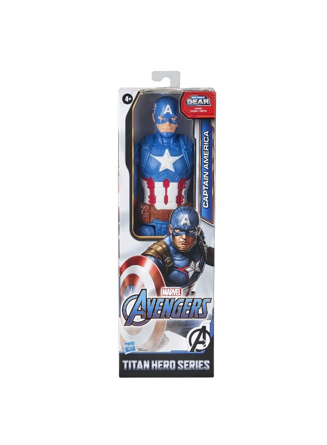 Avengers Titan Hero Blast Gear Captain America Figure (30 Cm)