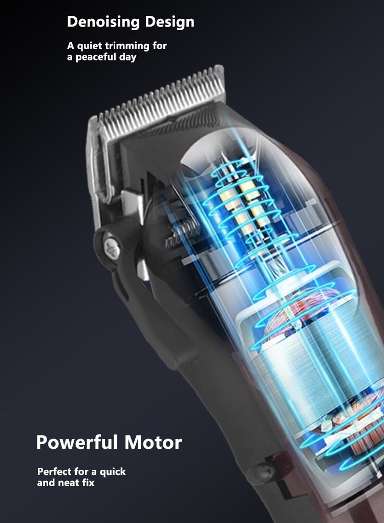 Barber Clippers for Men, Noise-Free Professional Hair Clippers for Barbers, Cordless Clippers Professional Barbers