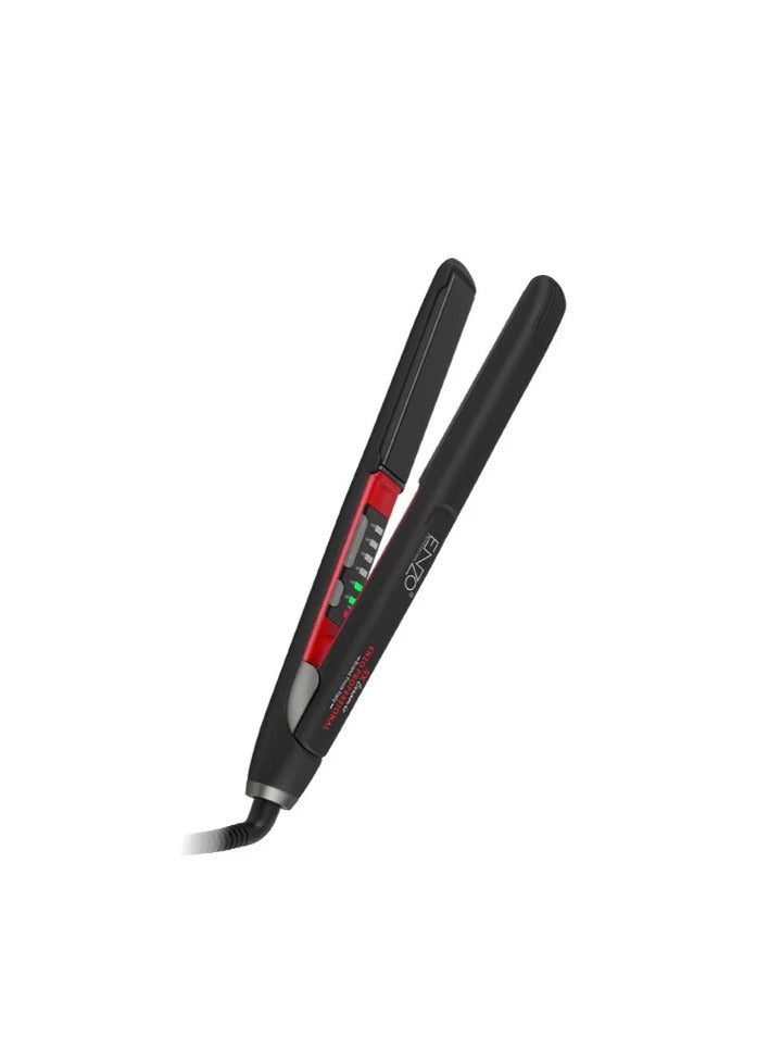 ENZO EN-5183 – Advanced Titanium Technology for Sleek, Smooth, and Styled Hair – Adjustable Temperature, Quick Heat-Up, Non-Slip Grip, and 360° Swivel Cord - International Version