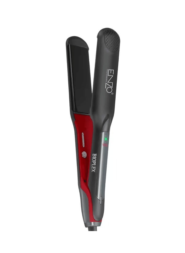 ENZO EN-3985 Professional Four-Step Bioplex Technology Flat Iron with Ceramic Plates, Adjustable Temperature, and Quick Heat-Up  Key Product Features -Intl Version