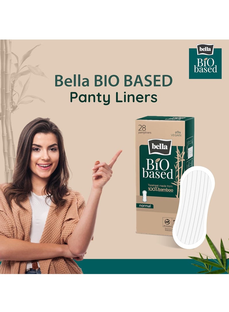 Bella Bio-Based Organic Pantyliner for Women Daily Use | Dermatologically Tested, Vegan, Bamboo Topsheet | Ultra Thin (2mm) | 100% Recyclable Packaging | Biodegradable | Size Small | Pack of 2 - Total 56 Pcs