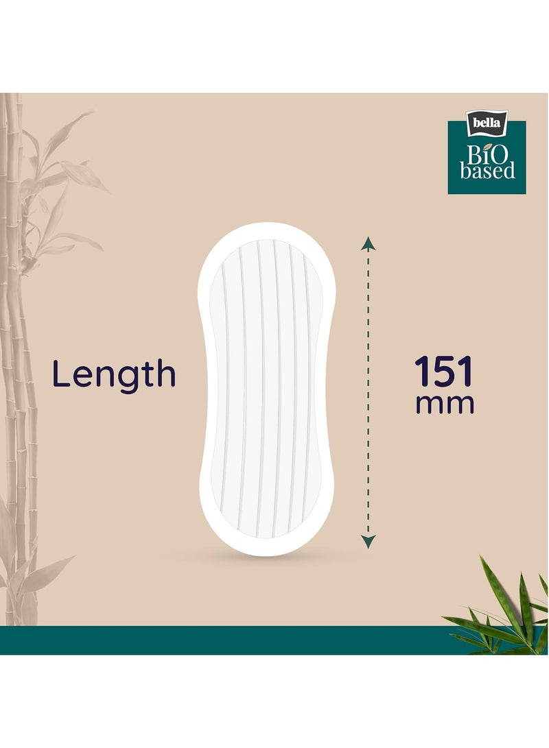 Bella Bio-Based Organic Pantyliner for Women Daily Use | Dermatologically Tested, Vegan, Bamboo Topsheet | Ultra Thin (2mm) | 100% Recyclable Packaging | Biodegradable | Size Small | Pack of 2 - Total 56 Pcs