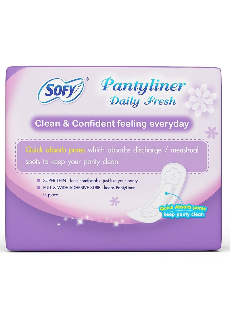 Sofy Daily Fresh Panty Liner - 80 Pieces (Pack of 2)