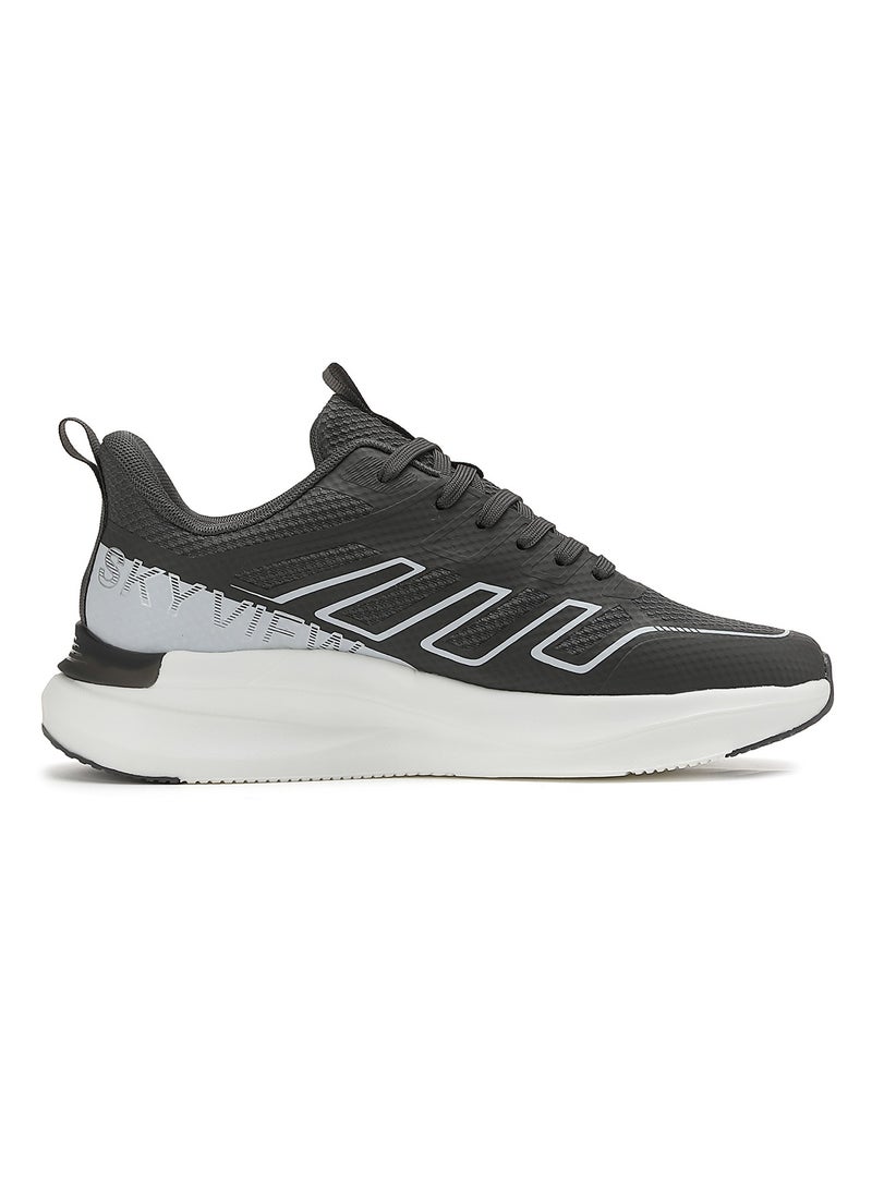 Men's Lace Up Walking Shoes Running Comfortable Tennis Breathable Non Slip Athletic Sports Shoes Gym Workout Cross Training Sneakers With Non-Slip Backing