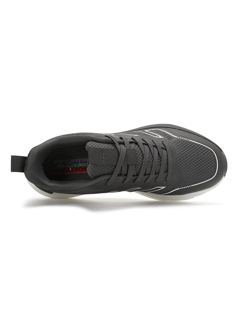 Men's Lace Up Walking Shoes Running Comfortable Tennis Breathable Non Slip Athletic Sports Shoes Gym Workout Cross Training Sneakers With Non-Slip Backing