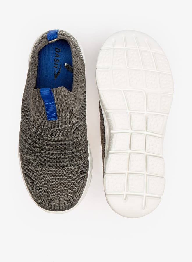 Boys Textured Slip-On Lightweight Sports Shoes