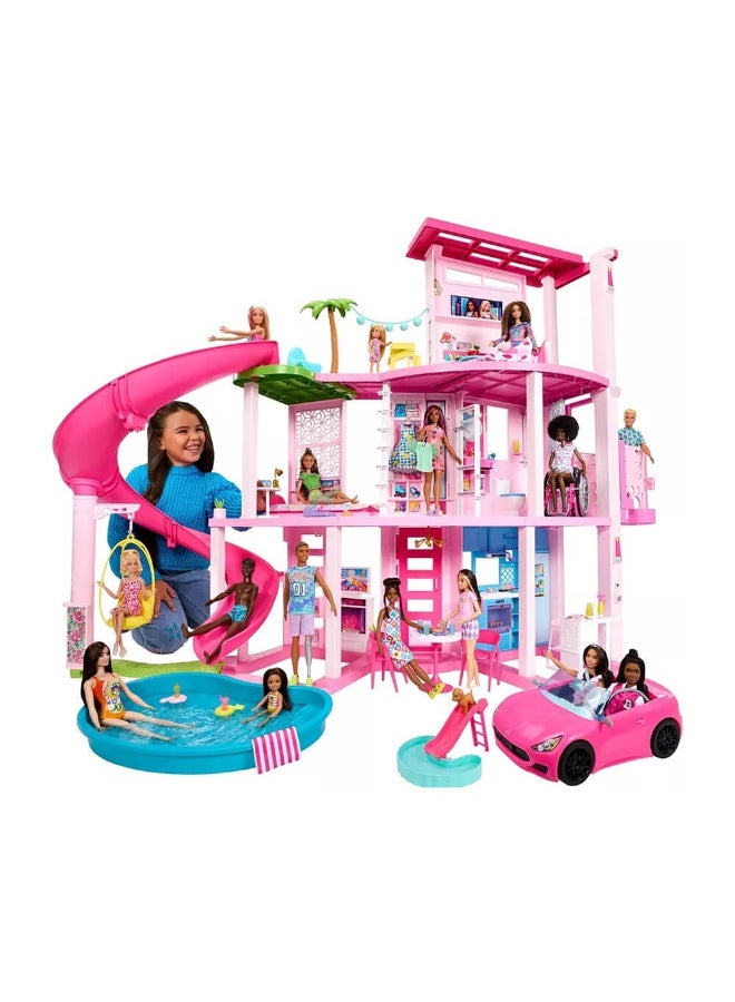 Dreamhouse Pool Party Playset With 75+ Pieces