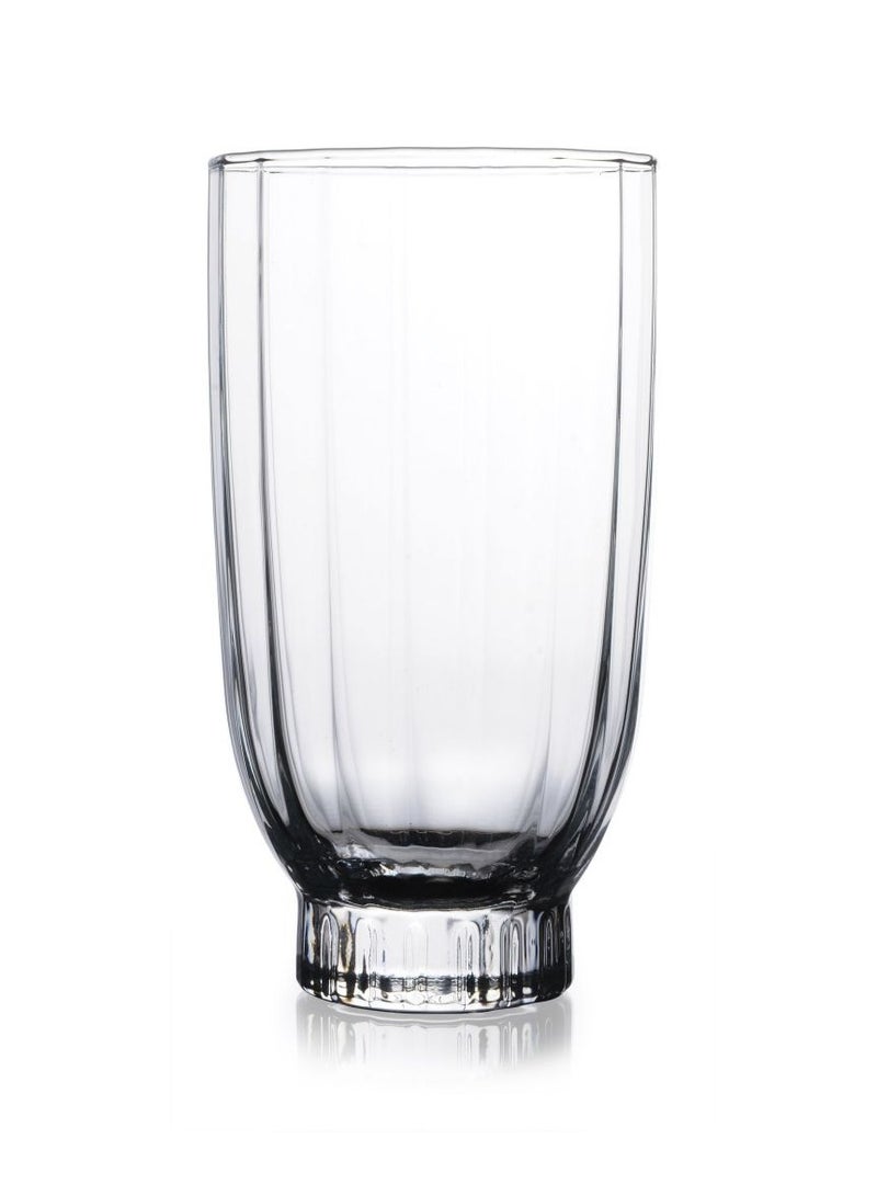 6 Pieces Amore Long Drink Tumbler, 410 Ml Clear