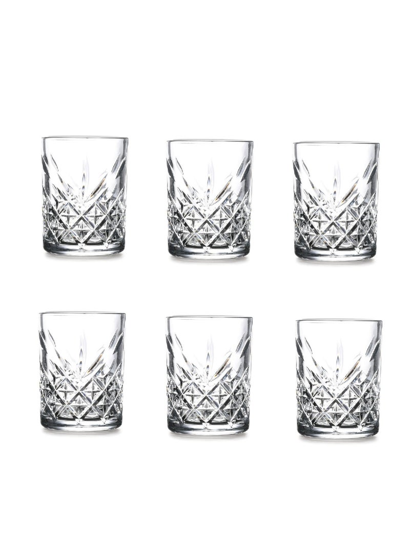 6 Pieces Timeless Mini Water Glass 115 Ml, 76 Mm Height, 58 Mm Diameter Clear