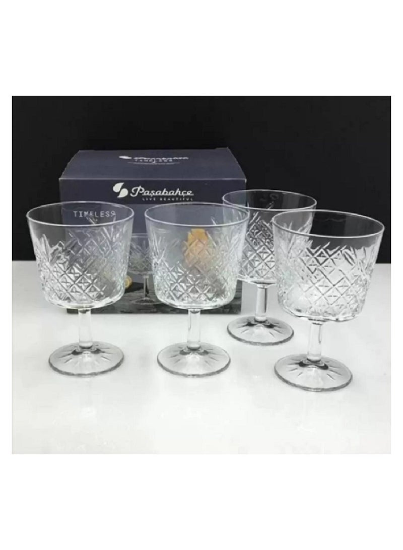 4 Pieces Timeless Cocktail Coupe Set 260 Ml, 134 Mm Height, 86 Mm Diameter Clear