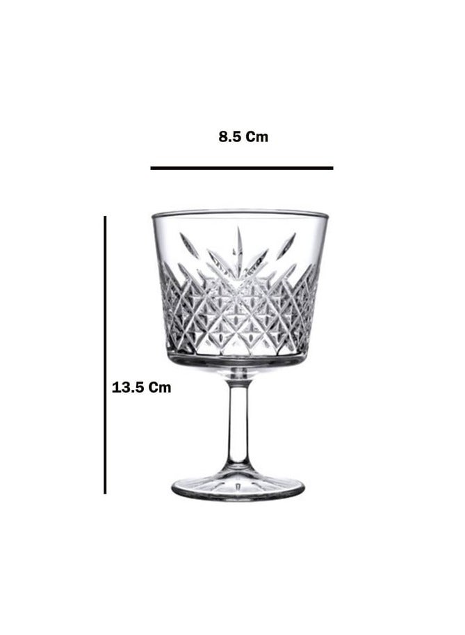 4 Pieces Timeless Cocktail Coupe Set 260 Ml, 134 Mm Height, 86 Mm Diameter Clear