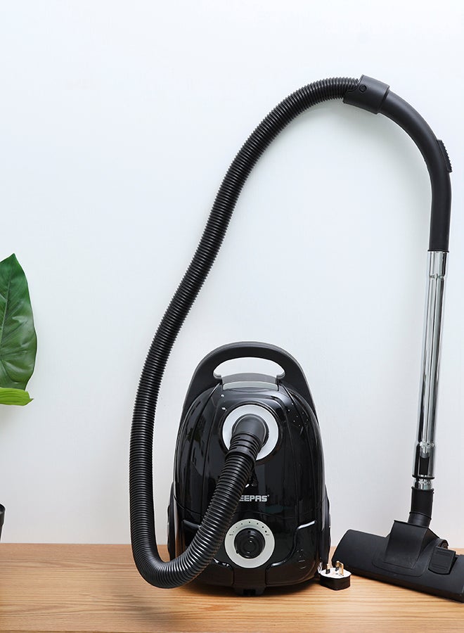 Vacuum Cleaner - Powerful Motor, Cloth Bag & Metal Tube | Speed Control with Low Noise | Ideal Home, Hotel, Shop, Garage & More | 2-Years Warranty 3 L 2600 W GVC19023 Black