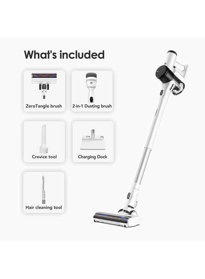 Pure One Air Cordless Stick Vacuum Cleaner with Multiple Attachments & powerful suction, iLoop Smart Sensor Technology with LED screen, Ultra-Quiet and Lightweight Design 0.3 L 230 W Pure ONE Air White