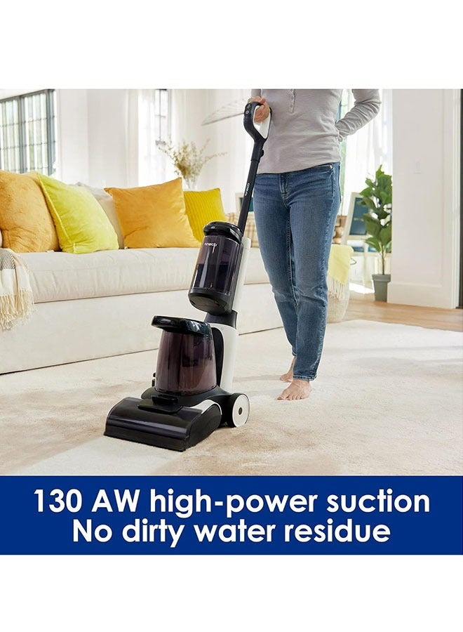 Carpet One Corded Carpet Cleaner with PowerDry and HeatedWash, powerful suction with iLoop Smart Sensor Technoly and screen, Spot and Upholstery Washing, Lightweight Design 2 L 1300 W CARPET ONE Black