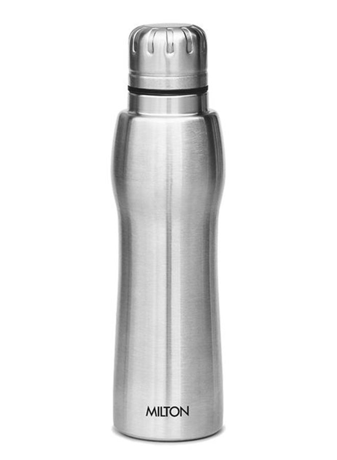 Elate 750 Stainless Steel Water Bottle, 635 ml, Silver | Leak Proof | Office Bottle | Gym Bottle | Home | Kitchen | Hiking | Treking Bottle | Travel Bottle Silver