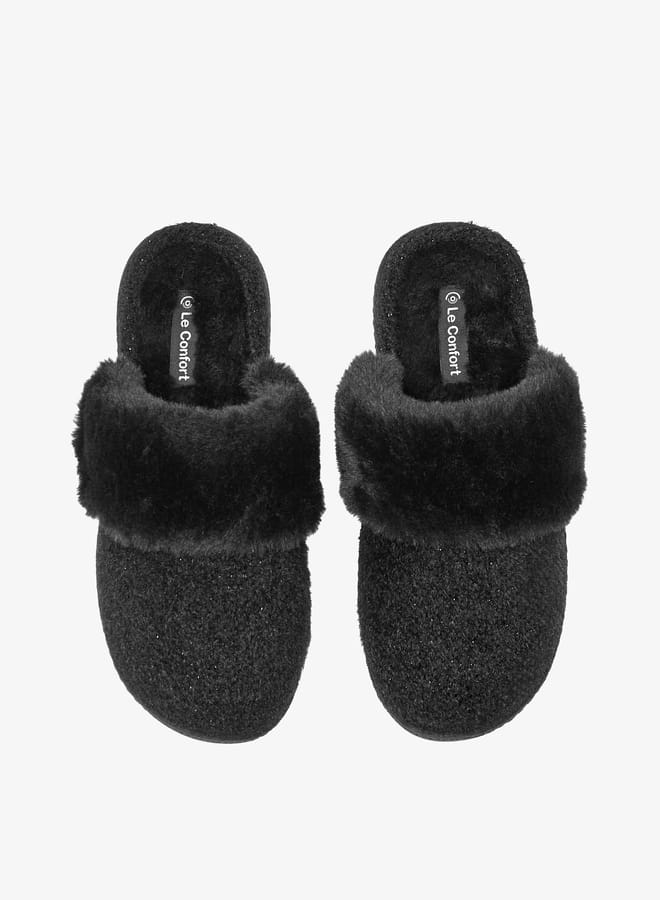 Women Faux Fur Slip-On Bedroom Mules