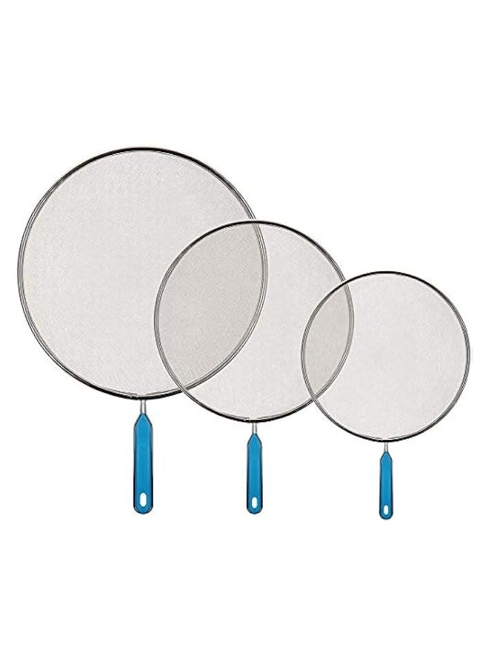 Grease Splatter Screen Guards for Frying Pan - Mesh Stainless Steel Pot Oil Cooking Cover Skillet Lid, Splatter Screen Frying Pan Cover, Protector Home Kitchen Accessory