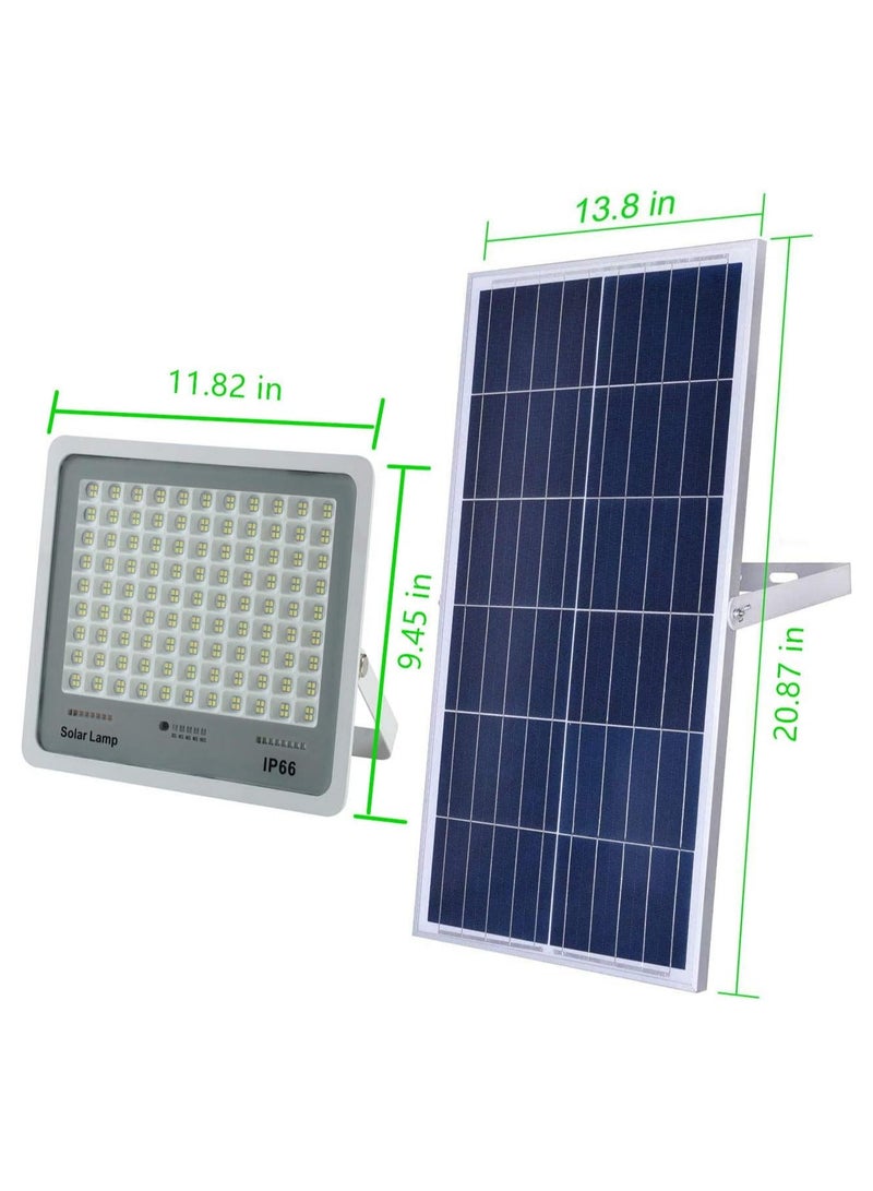 200W Solar Flood Light Outdoor Dusk to Dawn with Remote Control, Solar Street Lamp with Motion Sensor Built in for Garden, Paths, Warehouse, Playground, Stadium