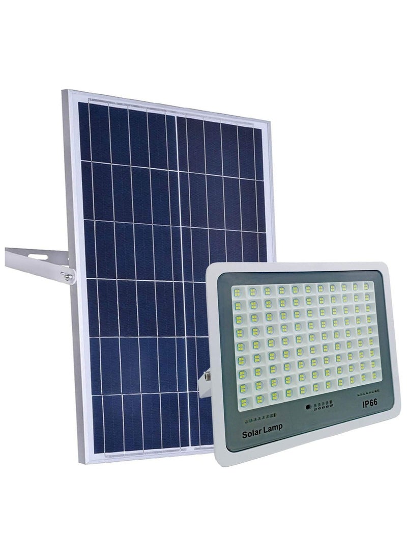 200W Solar Flood Light Outdoor Dusk to Dawn with Remote Control, Solar Street Lamp with Motion Sensor Built in for Garden, Paths, Warehouse, Playground, Stadium