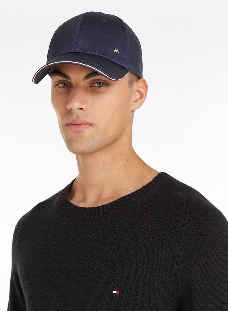 Men's Corporate Six-Panel Baseball Cap, Blue - Cotton