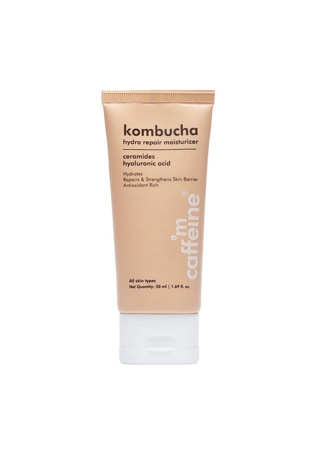 Kombucha Hydra Repair Face Moisturizer With Hyaluronic Acid For Intense Hydration Barrier Repair Moisturizer With Ceramide & Peptide | 12 Hr Hydration For Soft Skin | For Women & Men 50Ml