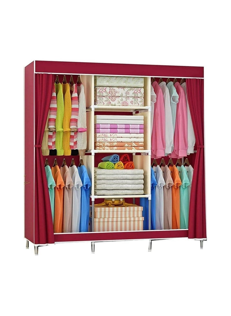 Foldable Non-Woven Cloth Wardrobe: Portable, Dustproof, and Multi purpose Storage