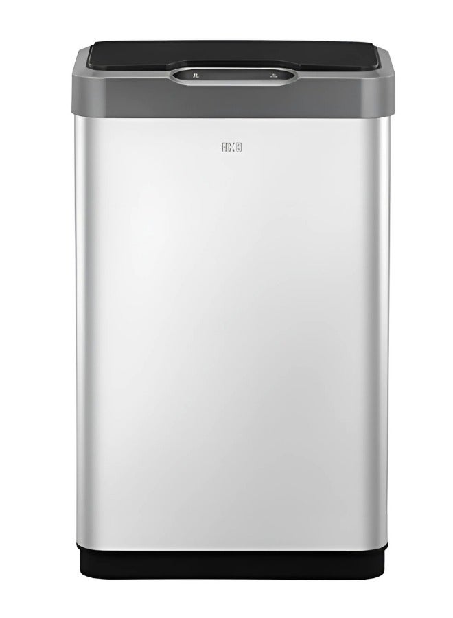 MIRAGE SERIES | 80L Premium Motion Sensor Trash Bin | Brushed Stainless Steel, Soft-Closing, Fingerprint-Resistant | Metallic Grey Waste Bin for Homes, Offices & Commercial Spaces