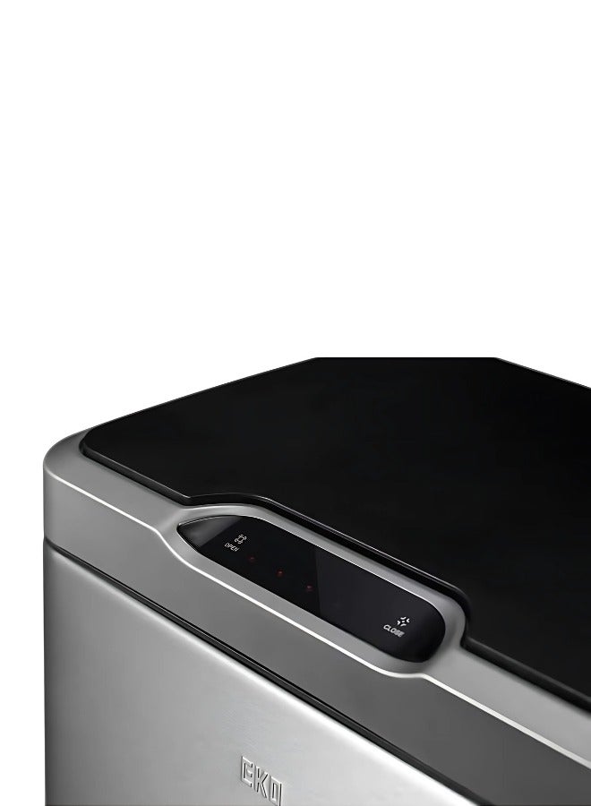 MIRAGE SERIES | 80L Premium Motion Sensor Trash Bin | Brushed Stainless Steel, Soft-Closing, Fingerprint-Resistant | Metallic Grey Waste Bin for Homes, Offices & Commercial Spaces