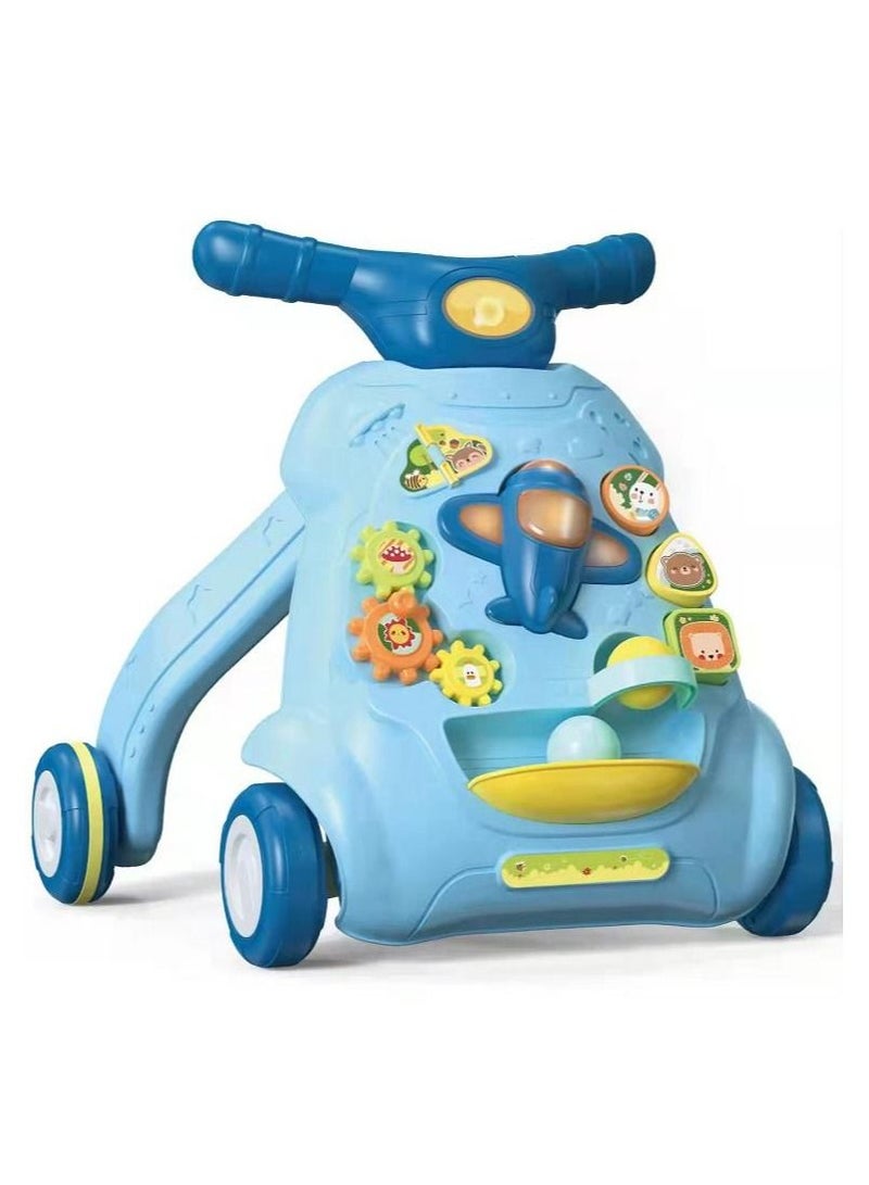 Coolbaby,Baby Walker Trolley Multifunctional Rollover-Proof O-Leg Baby Walking Toy For 6-18 Months
