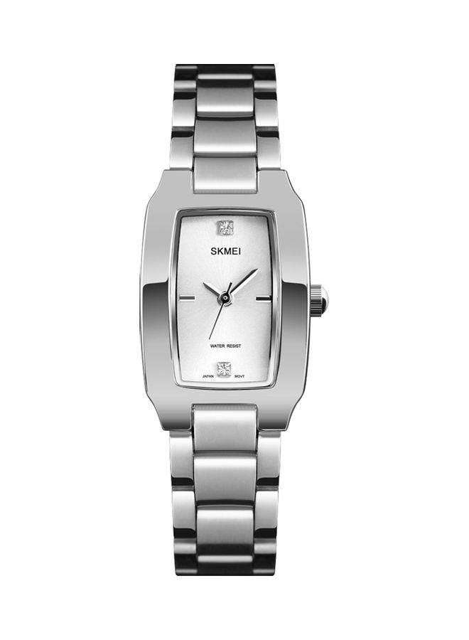 Women's Water Resistant Analog Watch J-4757S - 33 mm - Silver