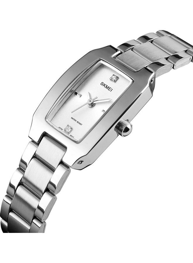Women's Water Resistant Analog Watch J-4757S - 33 mm - Silver