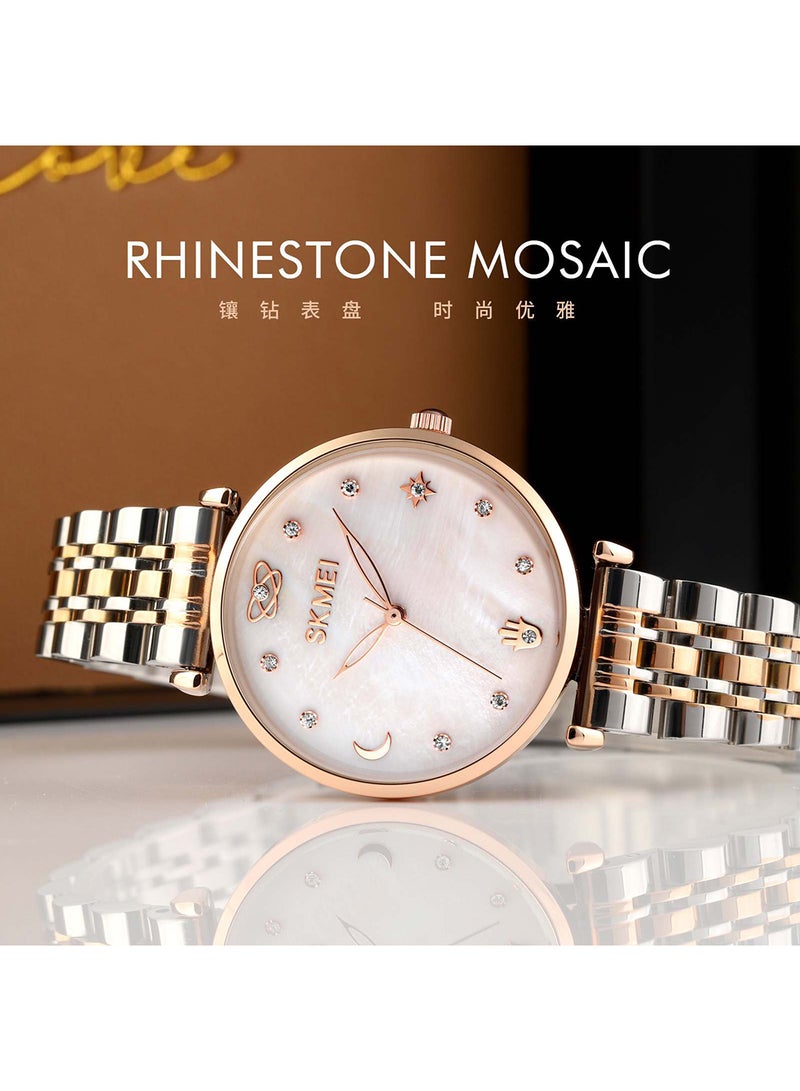 Women's Elegant Meticulous  Rhinestone Mosaic Fashion Wo Quartz WristWatch 0081GD