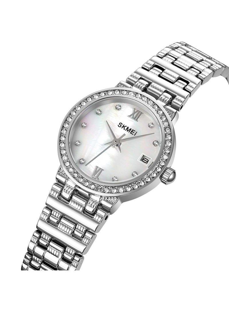 Women's Casual Quartz Wo Top Brand Luxury Rhinestone Dress WristWatch 9081SI