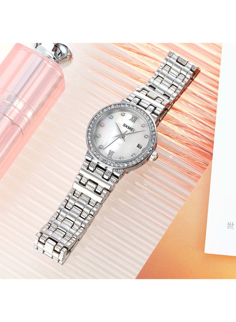 Women's Casual Quartz Wo Top Brand Luxury Rhinestone Dress WristWatch 9081SI