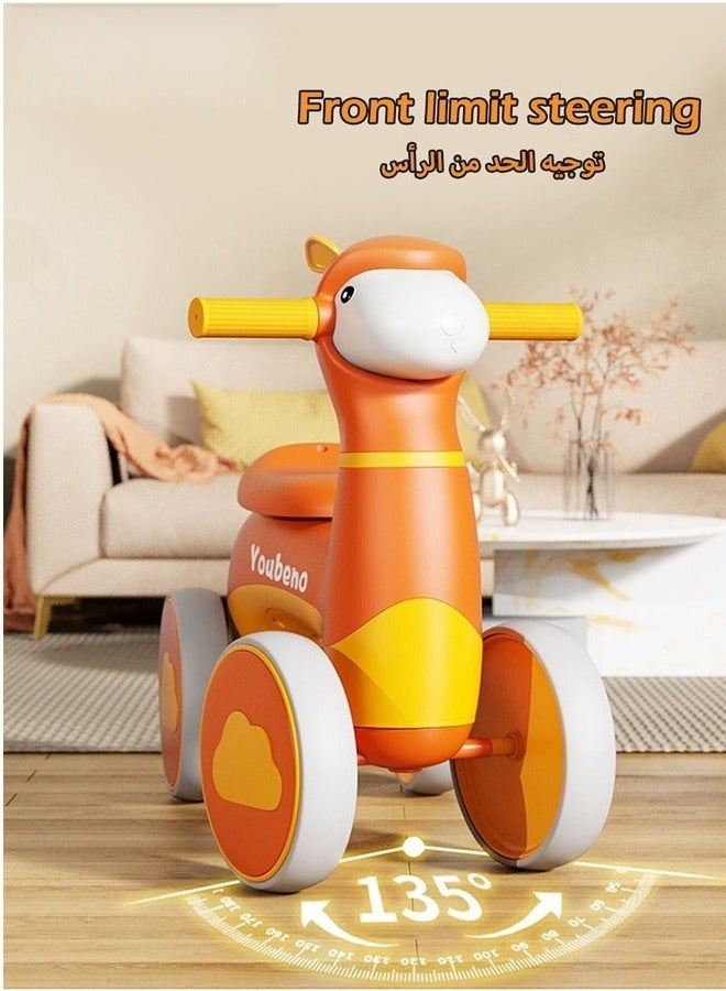 Balance Bike for Kids,Ride On Car with Light and Music,Friendly Training Balance,Ride On Toys as Children Gift