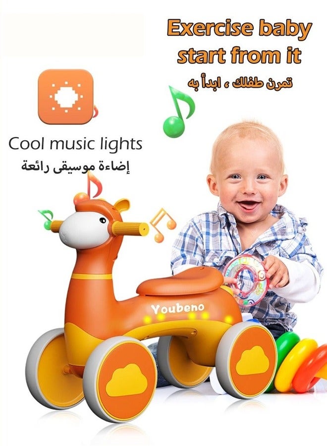 Balance Bike for Kids,Ride On Car with Light and Music,Friendly Training Balance,Ride On Toys as Children Gift