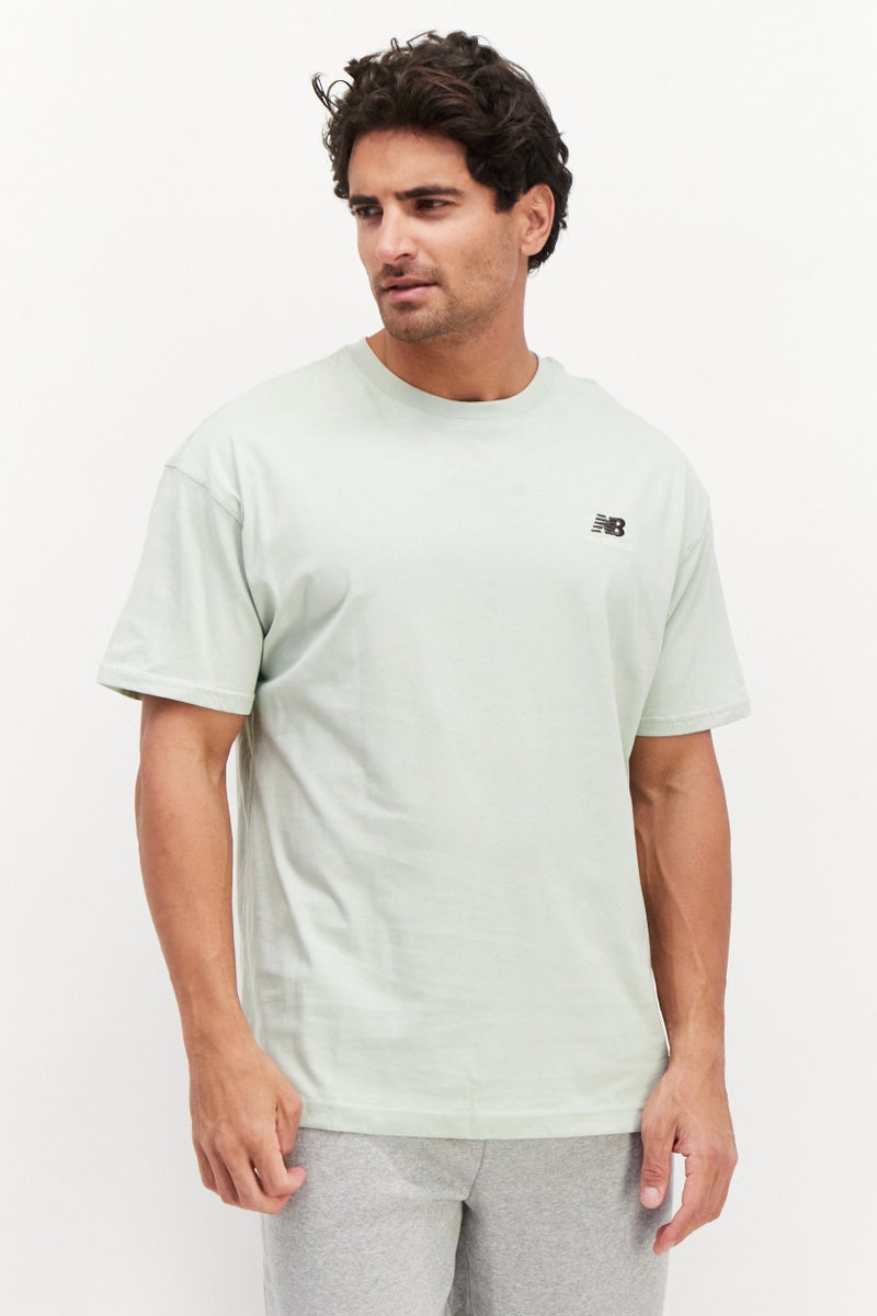 Men Sportswear Fit Short Sleeves Running T-Shirt, Pale Green