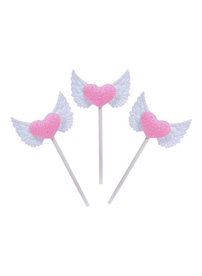 3-Piece Wings Cake Flag Decoration Set