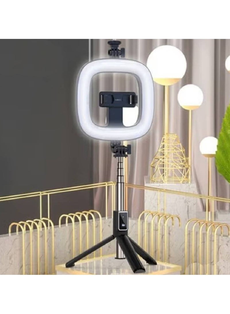 Ring Light Selfie Stick Tripod – Versatile Selfie Ring Light with Tripod Stand and Adjustable Phone Holder for Perfect Lighting on the Go.