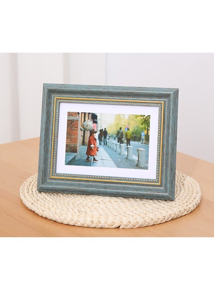 Pack of 2, A4 Photo Frame, Minimalist Rectangular Photo Picture Frame, 21x30centimeter, Blue