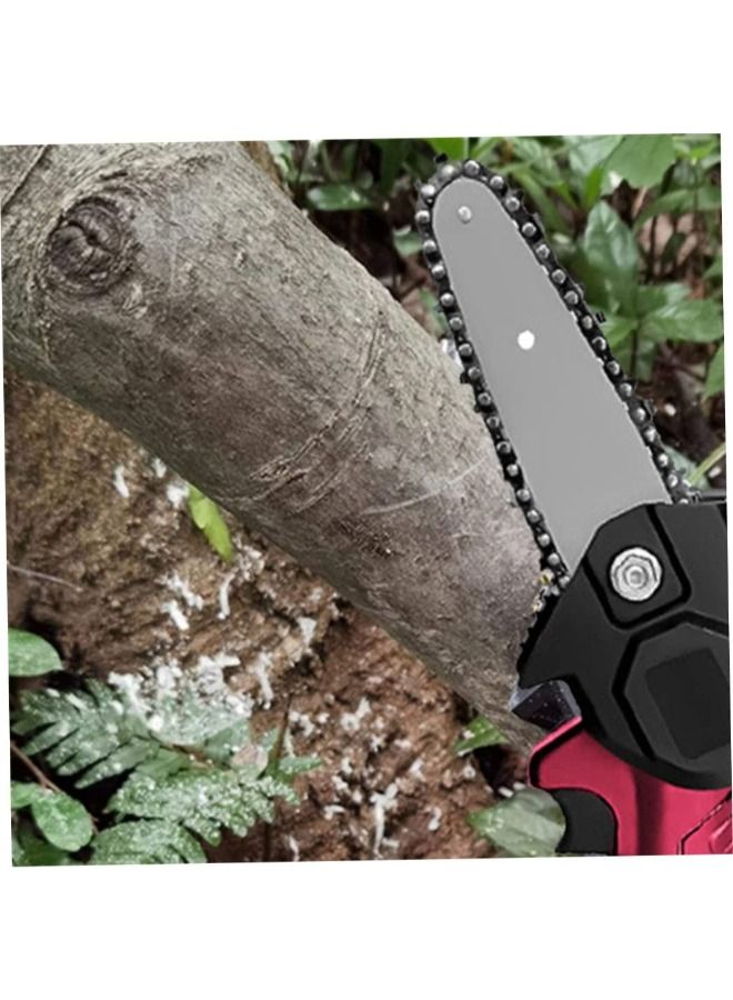 One Hand Electric Mini Chainsaw Cordless 6 Inch Small Chain Saw With Rechargeable Battery Portable Cutting Tool For Tree Branch Trimming Wood Gardening