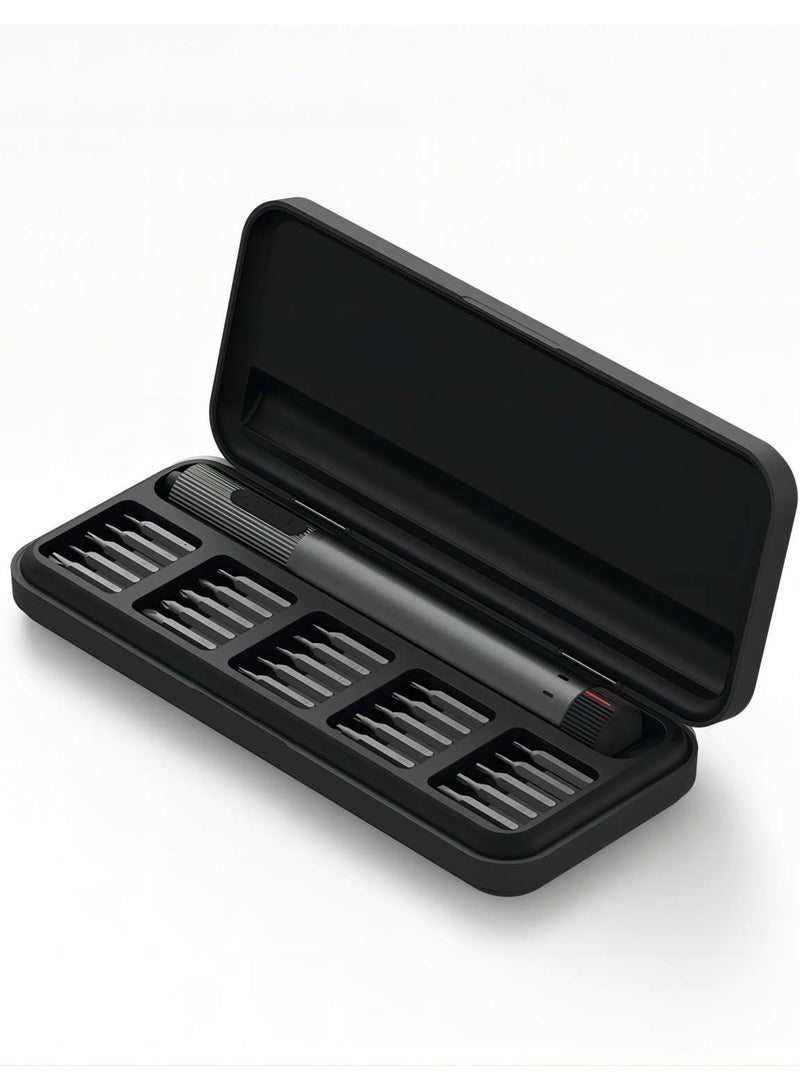 Precision Electric Screwdriver E2, All-in-One Magnetic Bits, Max 3 N.m, Magnetic Storage, Repair Tool Set for Phone Camera Laptop Watch, Screw in & Out, Two Speed Options, Rechargeable