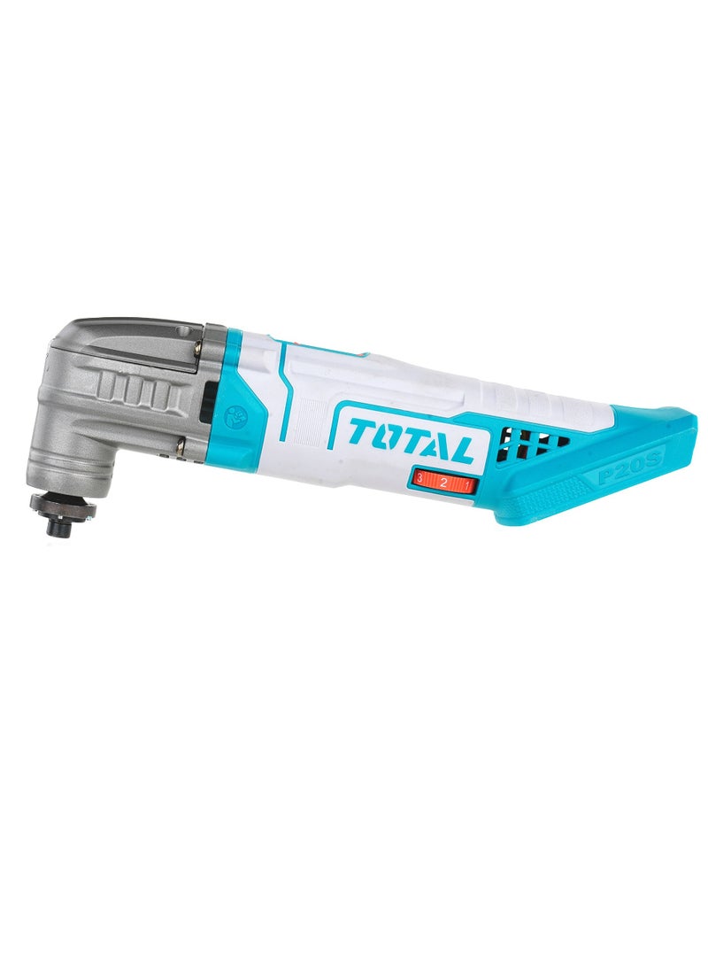 Total 20V Lithium-Ion Cordless Multi-Tool Kit with Accessories - Versatile 6-Speed Oscillation Tool for Cutting, Scraping, and Sanding