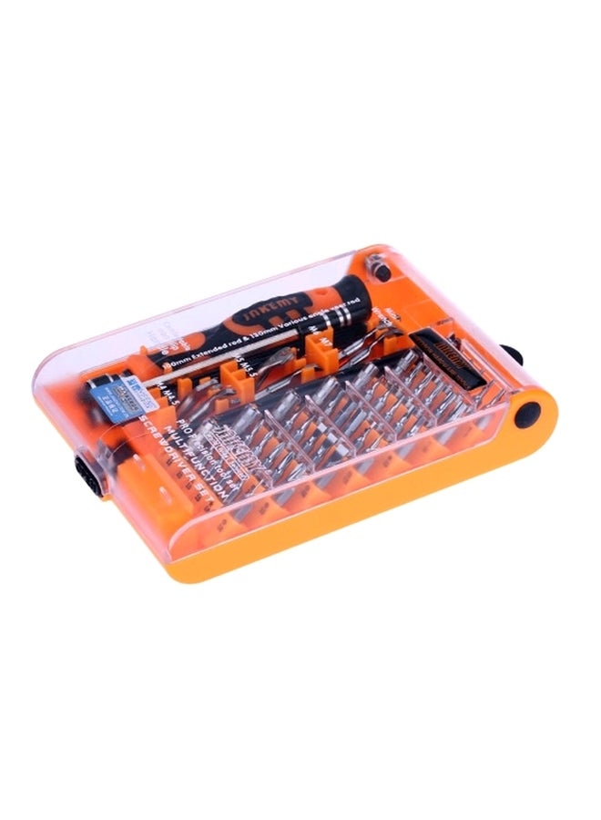 52-In-1 Screwdriver Set Orange/Black/Silver 15.5x11x2.7cm