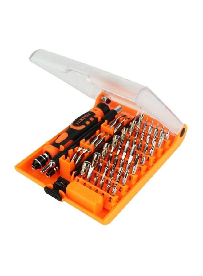 52-In-1 Screwdriver Set Orange/Black/Silver 15.5x11x2.7cm