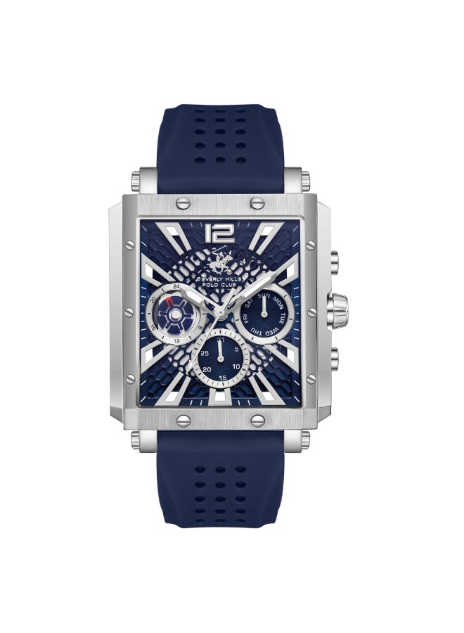 BEVERLY HILLS POLO CLUB Men's Multi Function Dark Blue Dial Watch - BP3661X.399