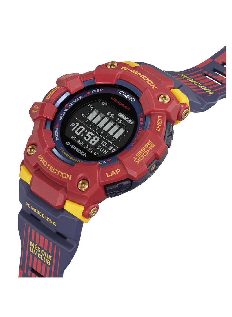 Digital Bluetooth FC Barcelona Matchday Collaboration Model Watch GBD-100BAR-4DR