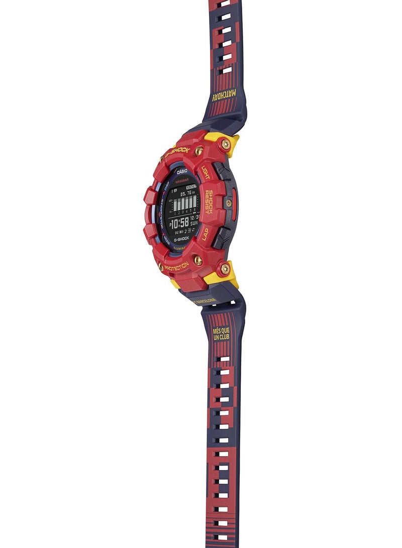 Digital Bluetooth FC Barcelona Matchday Collaboration Model Watch GBD-100BAR-4DR